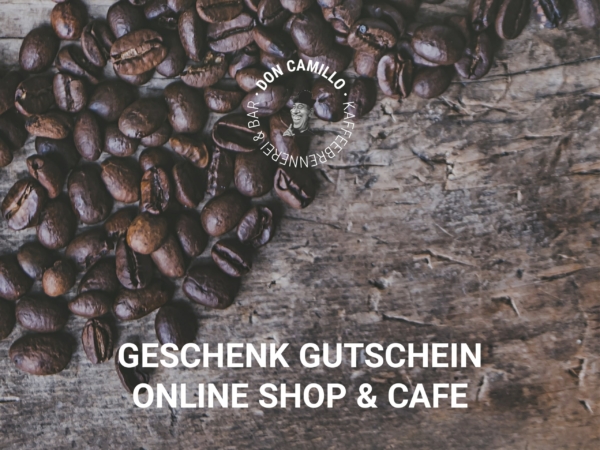 Geschenk Gutschein — Onlineshop & Cafe