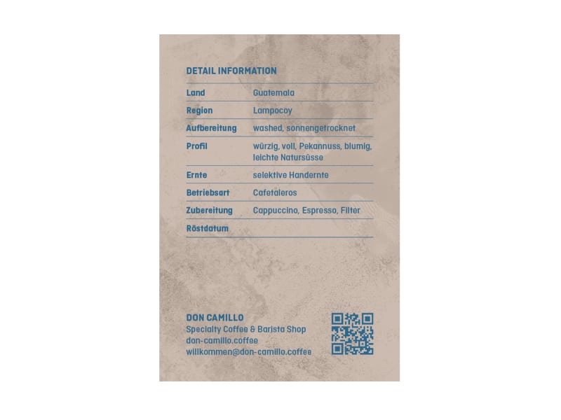 Don Camillo — Specialty Coffee — Lampocoy Grand Cru